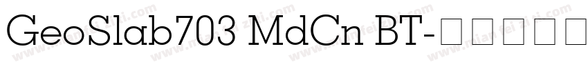 GeoSlab703 MdCn BT字体转换
